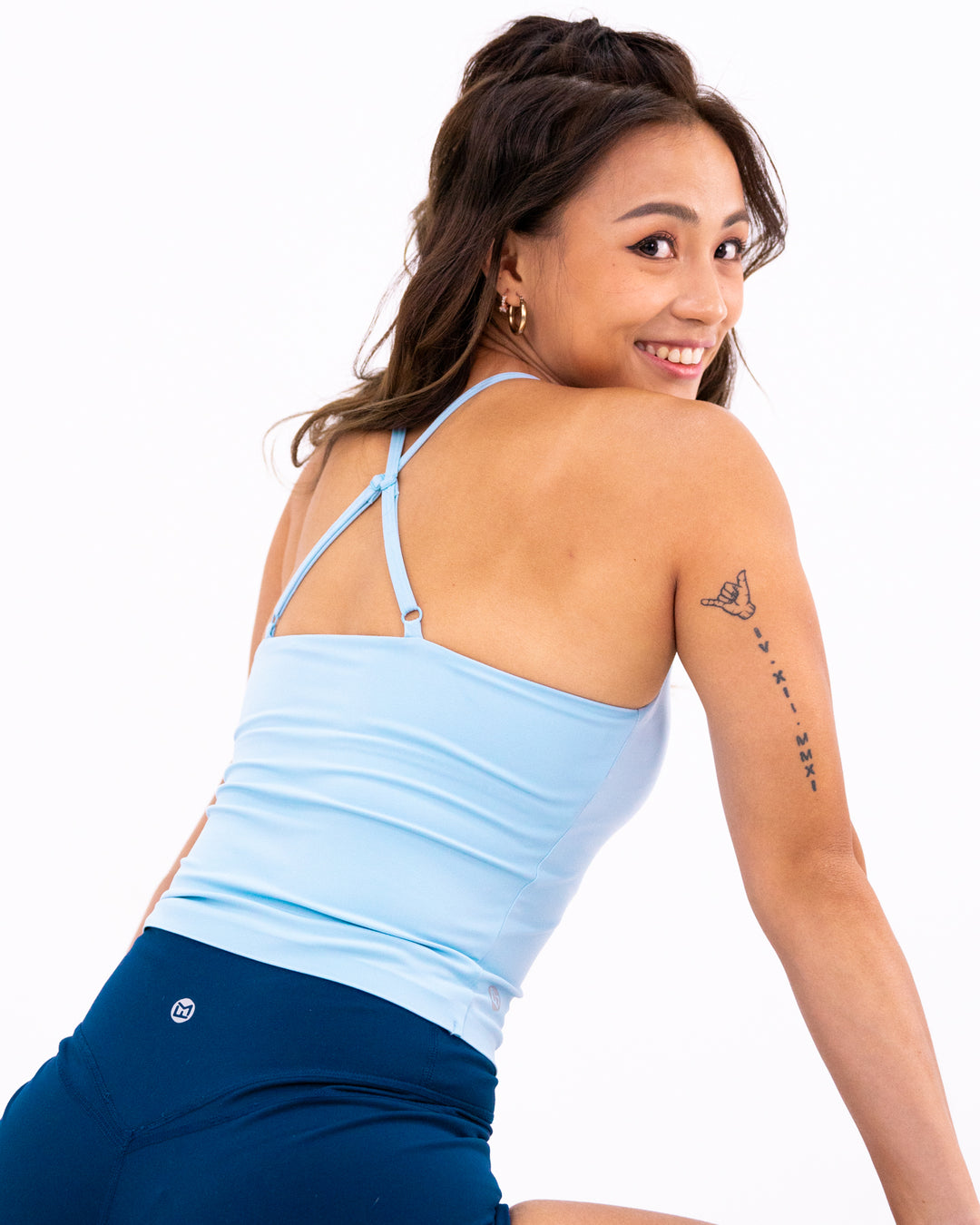 Rhythm Padded Tank Top - Powder Blue – Fitmonkie